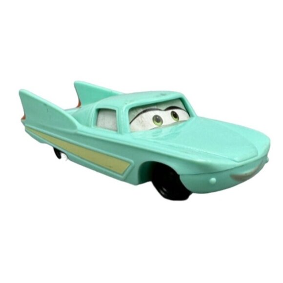 McDonald's Cars Flo Toy 2000 teal pull back car Pixar cars 4" plastic READ - Picture 1 of 5